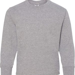 JERZEES Junior-T-Shirt – Dri-Power, Langarm, 50/50, 7823691972668