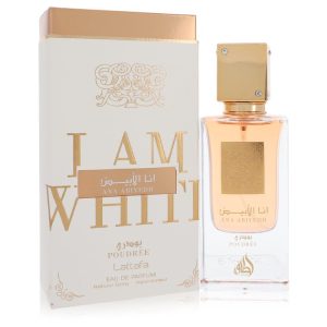 Ana Abiyedh I am White Poudree von Lattafa – Eau de Parfum, Spray, 2 oz, für Damen