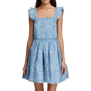 Kleid – bedruckt, Baumwolle, Mini