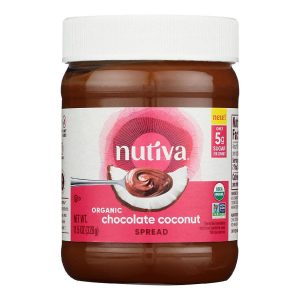 NUTIVA – Aufstrich – Kokosnuss – Schokolade – 11.5 oz – Packung – 6