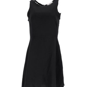 Sandro – Aussparung – hinten – Minikleid – Schwarz – Polyester – 7748782063676