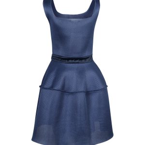 Maje Kleid – ärmellos, Mini, Blau, Polyester, 7764867153980