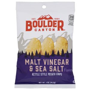Boulder Canyon – Kartoffeln – Essig – Meersalz – Chips – 2 oz – Packung – 24