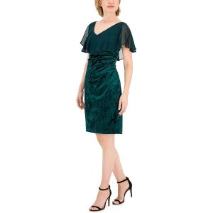 Samt – Chiffon – Cocktail- und Partykleid