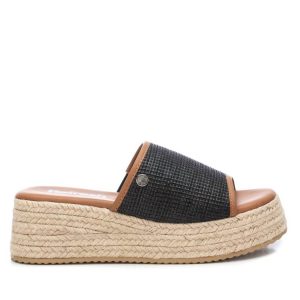 Damen – Keilsandalen – Schwarz – 7703579033660