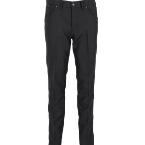 Tom Ford Hose – schmale Passform, Schwarz, Polyester, 7748701487164