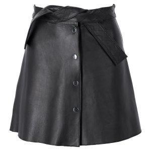 Maje Rock – Knopf, Mini, Schwarz, Leder, 7833166676028