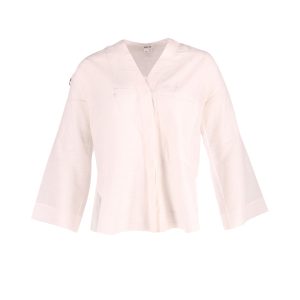 Helmut Lang Bluse – leger, Weiß, Baumwolle