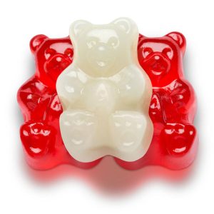 Rot – Weiß – Fruchtgummibären – 1/2 lb