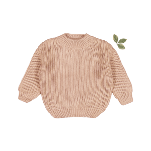 Pullover – Grobstrick, Altrosa