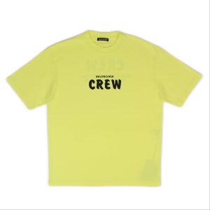 T-Shirt – Limettengrün, Schwarz, Rundhalsausschnitt