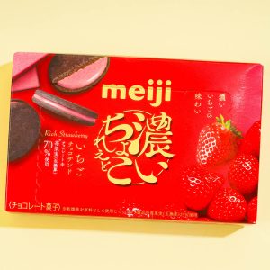 Meiji – Erdbeeren – Schokoladenkekse