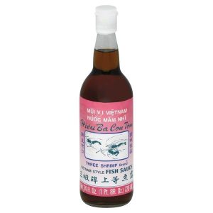 drei – Garnelen – Fischsauce