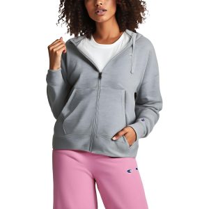 Jacke – mit Kapuze, Baumwolle, elastisch, mit Reißverschluss