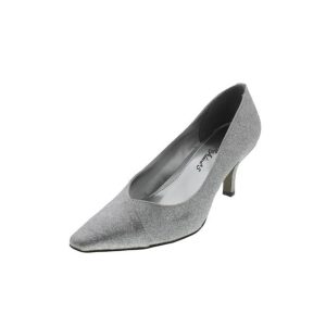 Pumps – Chiffon, Glitzer, spitze Schuhspitze