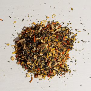 Orange – Gewürze – entkoffeiniert – Tee – aromatisiert – Schwarztee