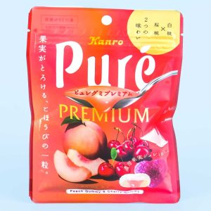 Pure Premium Gummy Fruchtgummi – weißer Pfirsich und Kirsche