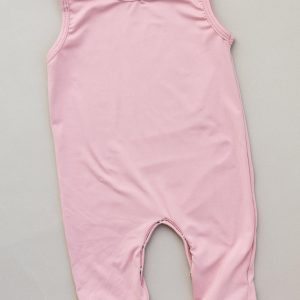 Ärmelloser Jumpsuit im Joggingstil – Vintage-Rosa
