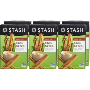 Stash – Grün – Chai – Tee – 20 – Beutel – Packung – 6