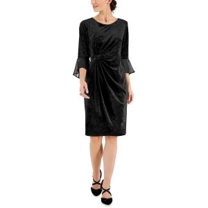Samt – Midi – Cocktail- und Partykleid