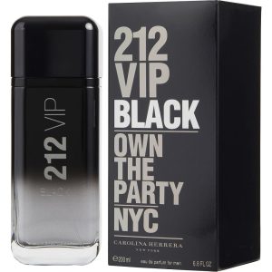 212 Vip Black von Carolina Herrera – Eau de Parfum, Spray, 6,8 oz, für Herren, 7827875135548
