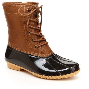 Stiefel – Kunstleder, wasserfest, wadenlang