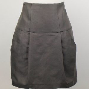 Damen-Rock – Grau, Baumwollmischung, 7151345991740