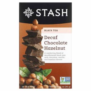 Stash – entkoffeiniert – Schokolade – Haselnüsse – Tee – 18 – Beutel – Packung – 6