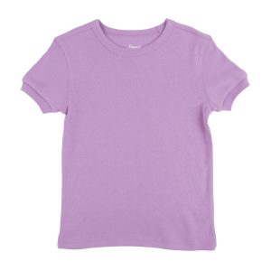 Kinder-T-Shirt – Kurzarm, klassisch, unifarben, Farbe