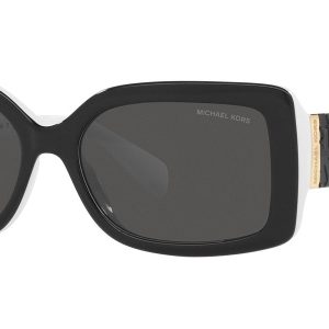 Michael Kors Damen-Sonnenbrille – 56mm, Schwarz, Weiß, 7805799039036
