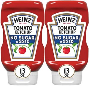 Heinz – ohne Zuckerzusatz – Tomaten – Ketchup – 13 oz – Packung – 2