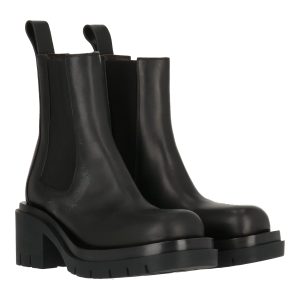 Bottega Veneta Damen-Stiefel – Schwarz, 7820108300348