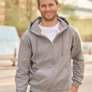 JERZEES – Herren – Super Sweats – NuBlend – durchgehender Reißverschluss – Kapuzen-Sweatshirt – 4999M