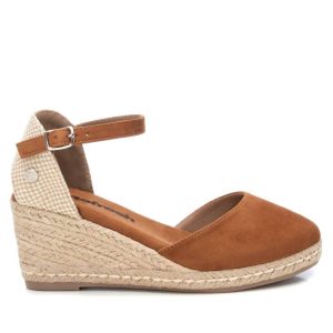 Damen – Keilsandalen – Camel – 7703555244092