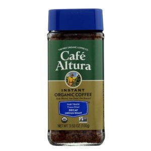 Cafe Altura – Bio – Fairtrade – entkoffeiniert – Instant – Kaffee – 3.53 oz