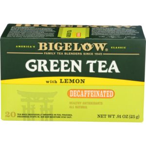 Bigelow – entkoffeiniert – Grün – Zitrone – Tee – 20 – Beutel – 0.91 oz – Packung – 6
