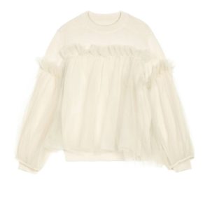 Kinder-Pullover – Tüll, Sahne