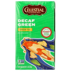 Celestial Seasonings – entkoffeiniert – Grüntee – 20 – Beutel – Packung – 6