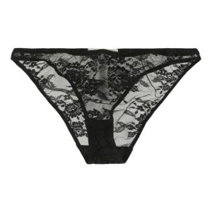 Bikini – Blumenmuster, mit Spitze, Unterwäsche