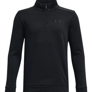 Jungen-Hemd – Fleece, 1/4, Reißverschluss, Schwarz, 7733846966332