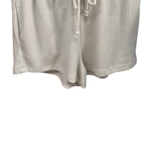 Damen-Shorts – Waffelstruktur, Haferfarben