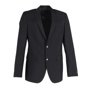 Hugo Boss Einreihiger Blazer – Schwarz, Baumwolle