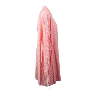 Unravel Project – mit Schnürung – Langarm – Hemdkleid – Rosa