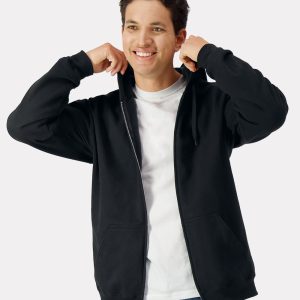Gildan – Herren – Softstyle – mittelschwer – Fleece – durchgehender Reißverschluss – Kapuzen-Sweatshirt – SF600