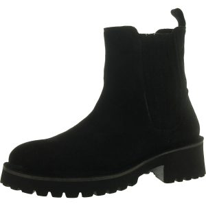 Stiefeletten – Cashewkerne, Veloursleder, runde Schuhspitze