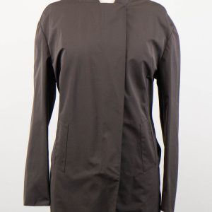 Trenchcoat – Braun, Seidenmischung, lang