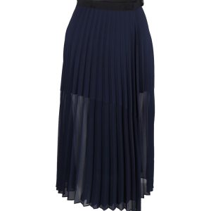 Sandro Rock – plissiert, Marineblau, Polyester, 7748721410108