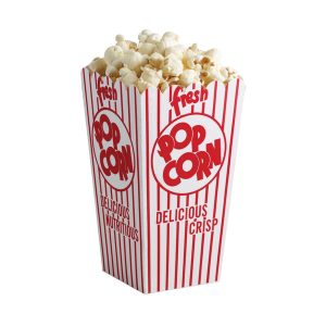 Popcorn – Schachteln – Rot – Weiß – Streifenmuster – 10