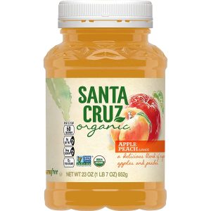 Santa Cruz Organic – Apfel – Pfirsich – Sauce – 23 oz – Packung – 12