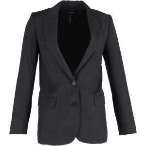 Isabel Marant Einreihiger Blazer – Schwarz, Wolle